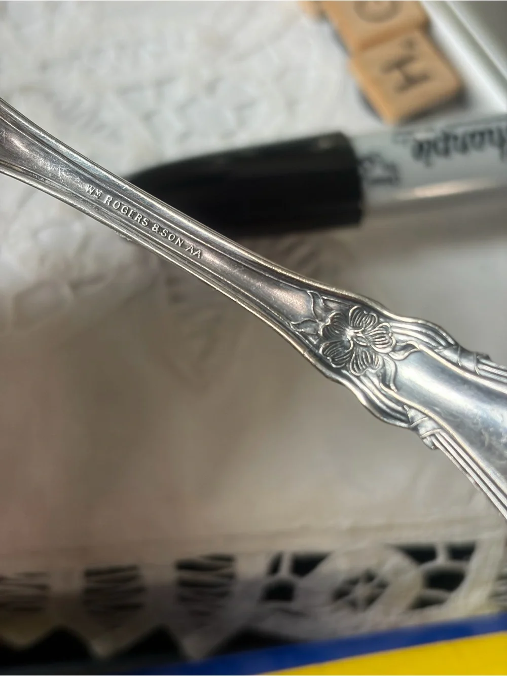Vintage silver spoons gravy ladles ornate serving utensils